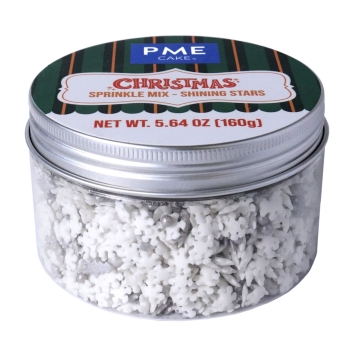 Christmas Sprinkles - Silver Shining Stars